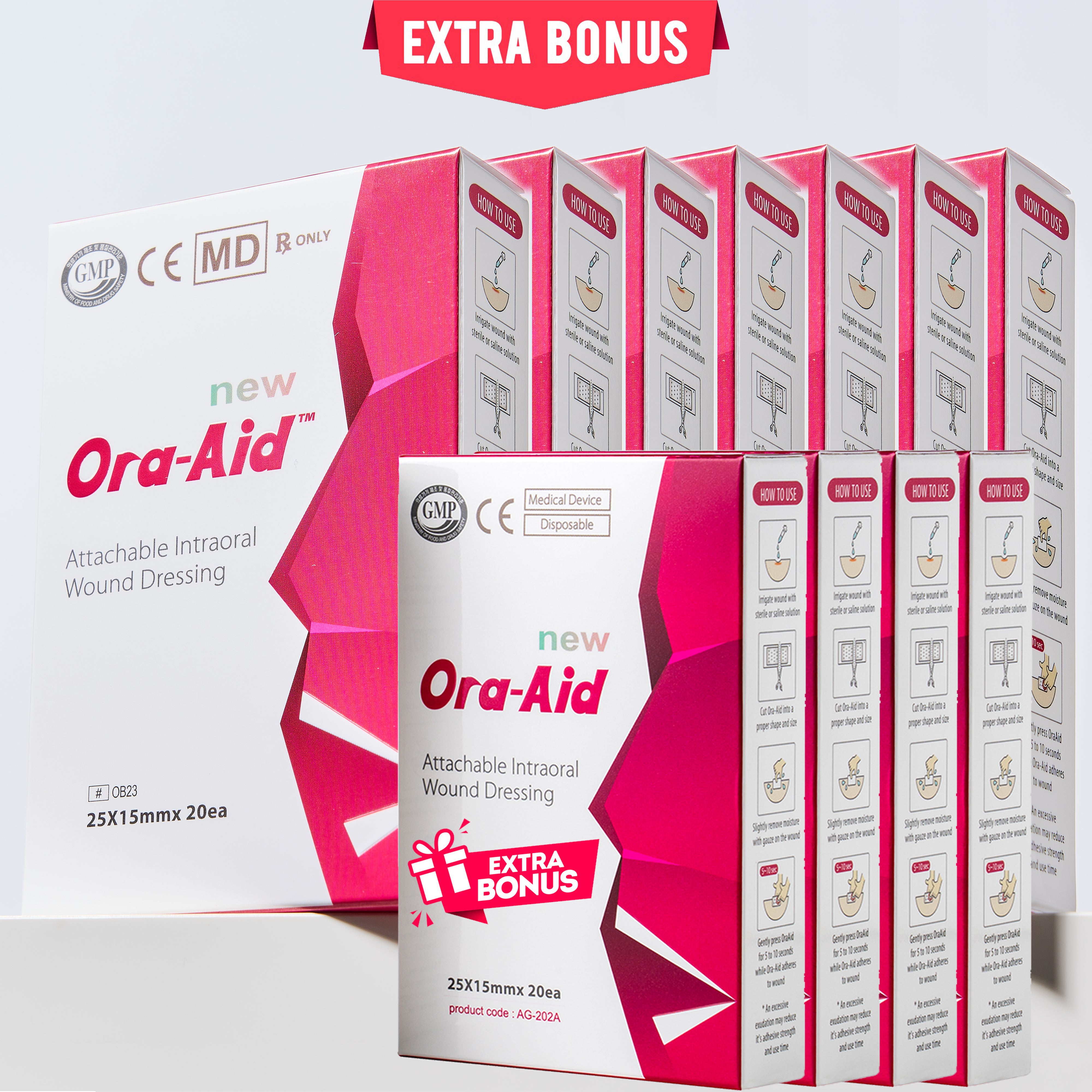 OraAid intraoral would dressing 25x15mm for implant surgery